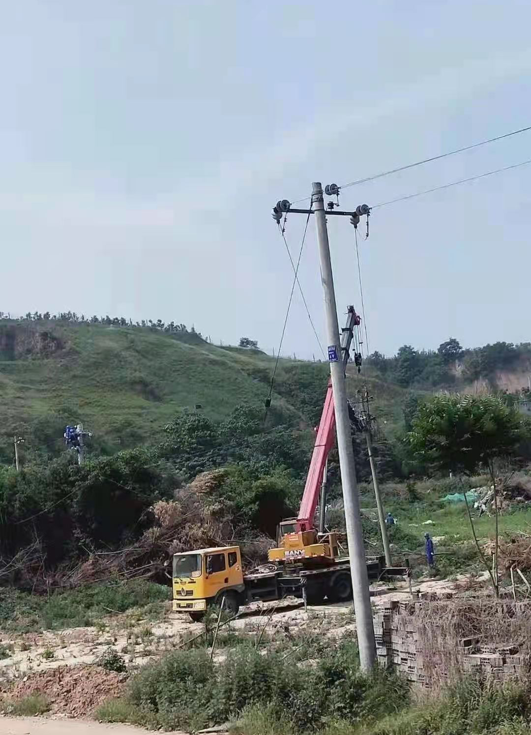 万龙银河城西区高压线图片